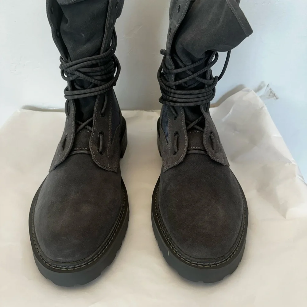 Saint Morta Men's Gray Suede Boots B84